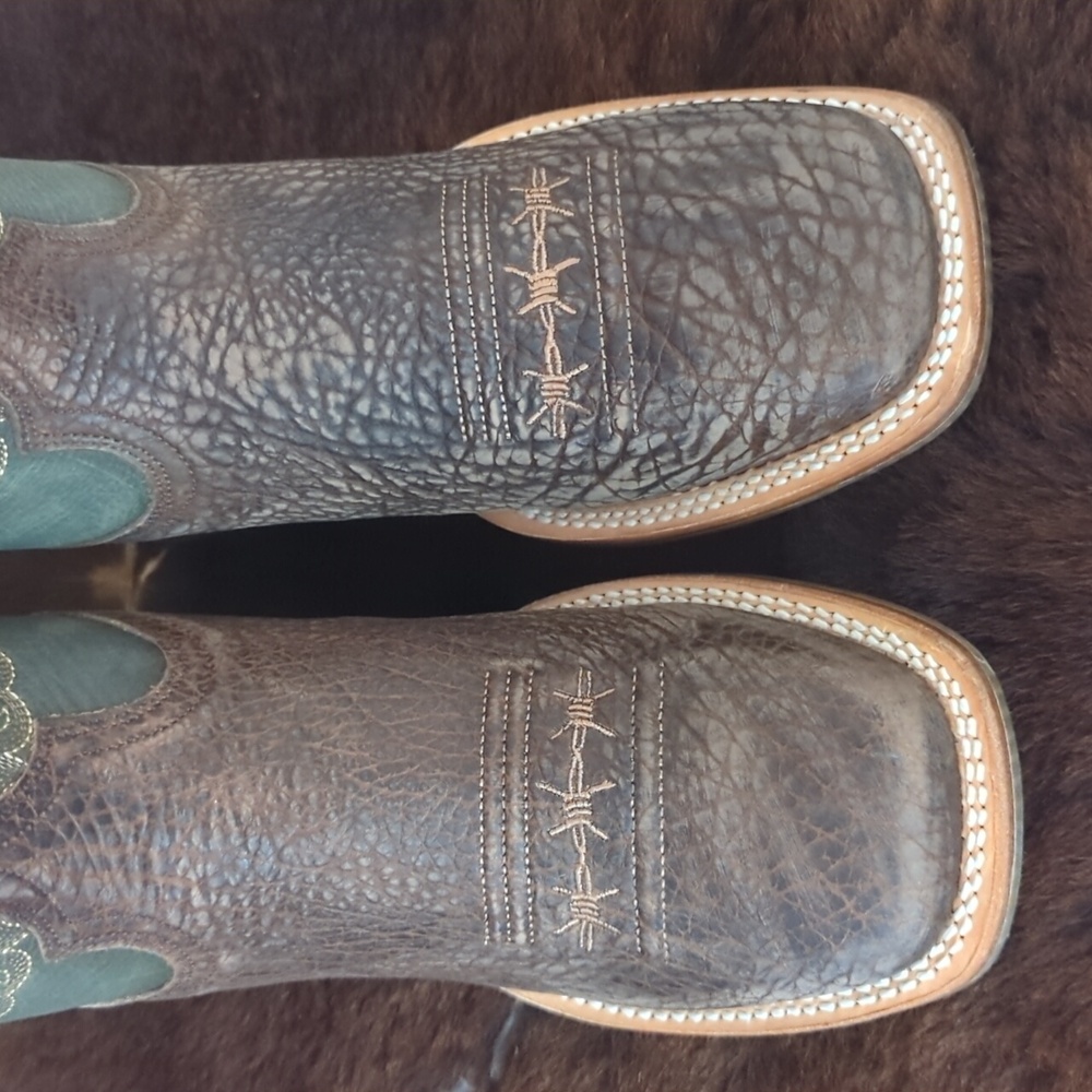 TIN HAUL men's "Take No Bull" square toe cowboy boot sz 8.5D 🔥new in box🔥 - Picture 11 of 16
